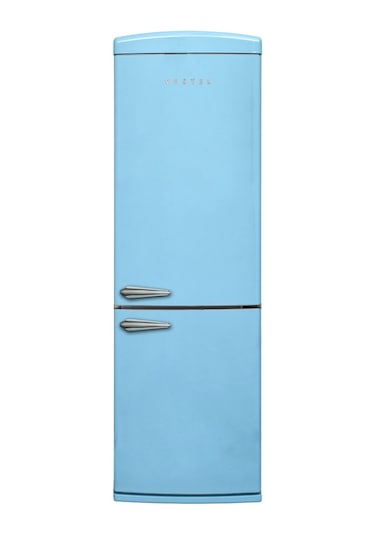 Vestel Retro NFK37201 Düş Mavisi 330 LT No-Frost Kombi Tipi Buzdolabı