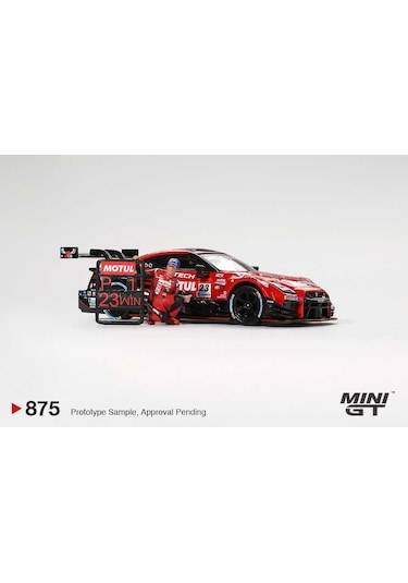Mini Gt 1/64 875 Nissan Gt-r Nısmo 23 "motul Autech Gt-r 2021" Super Gt Serıes Suzuka Winner W/ Matsuda Figure Tsugio Matsuda Collection No.2