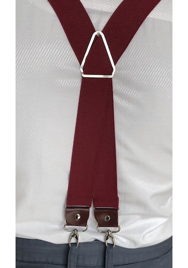 Kancalı Bordo Pantolon Askısı 4 Kancalı