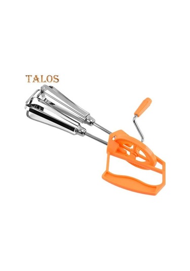 Turuncu Yumurta Karıştırıcı El Krank Karıştırma Kolay Temizlenebilir Katı Yapımı Süt Krema Hamur Yumurta Çırpma Mutfak Aletleri