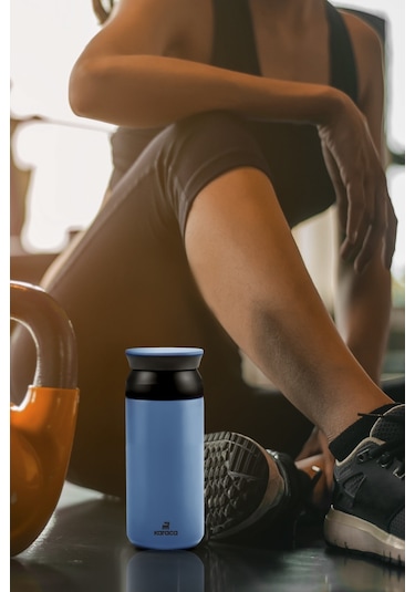 Karaca Rainbow Paslanmaz Çelik Termos 350 ML Mavi