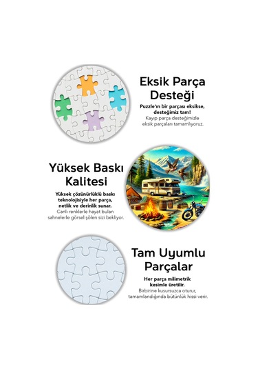 1000 Parça Campfire Chronicles Puzzle - Kamp Ateşi Orman Doğa Manzaralı Yapboz 68x48 Cm