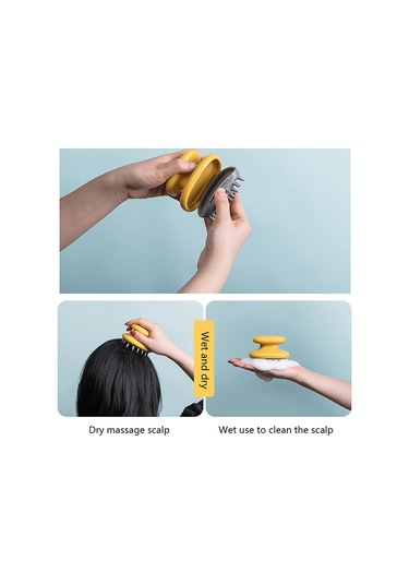 Suofeng Yumuşak Silikon Saç Masaj Fırçası - Islak Ve Kuru Saçlar İçin Rahatlatıcı Kafa Derisi Bakımı
