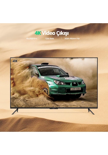 Ugreen 40363 Displayport To 4K Hdmi Dönüştürücü Adaptör. Siyah