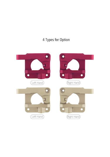 Tenfowee Aibecy Cr-10 Uzaktan Besleme Metal Alüminyum Ekstruder Blok Seti Sağ El - Kırmızı 3d Yazıcı Parçası