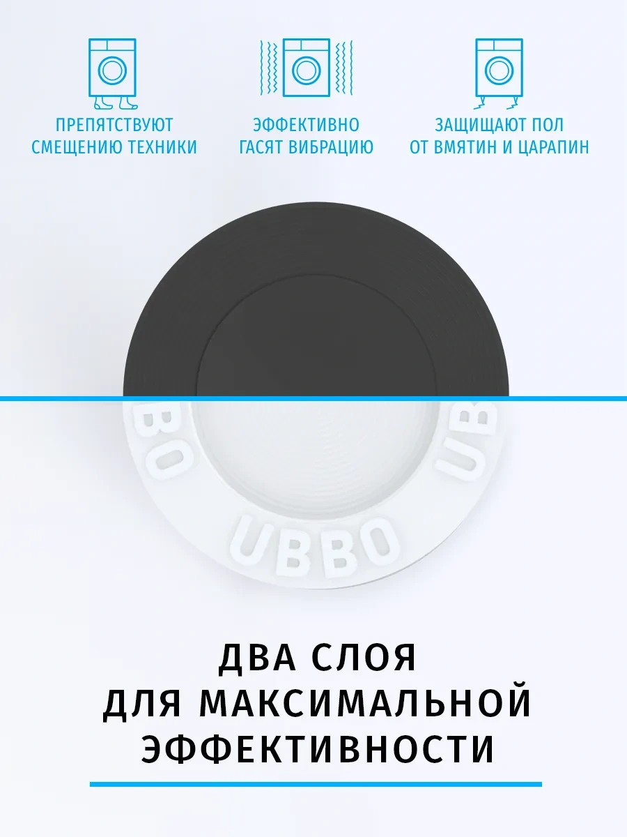 Ubbo Çamaşır Makinesi İçin 4'lü Titreşim Önleyici Ayaklar. 350801230