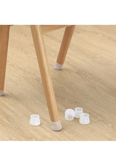 8 Adet Masa Sandalye Mobilya Ayağı Koruyucu Silikon Kılıf -gürült