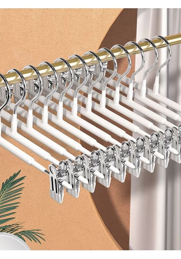 Krucok Dla Mody Pançom Takım Elbise Askısı Klipsli 10 Parça Set 178121265 Beyaz