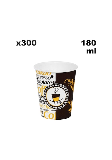 7 Oz Otomat Karton Bardak 180 Ml - 300 Adet