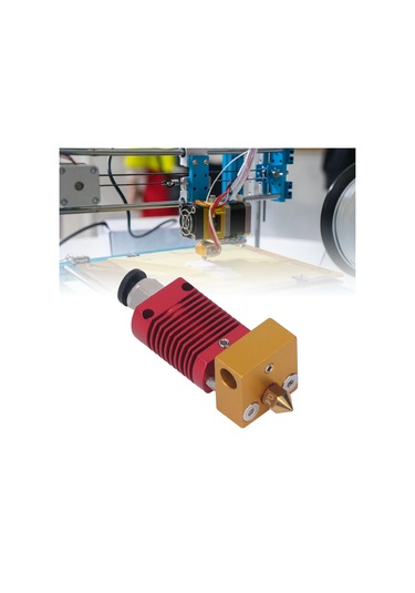 Tenfowee Ender 3/ender3 V2/cr10 3d Yazıcı Ekstruder Seti - 0.4mm Uç, Soğutma Sistemi, Kolay Kurulum, Abs/nilon Uyumlu Kırmızı