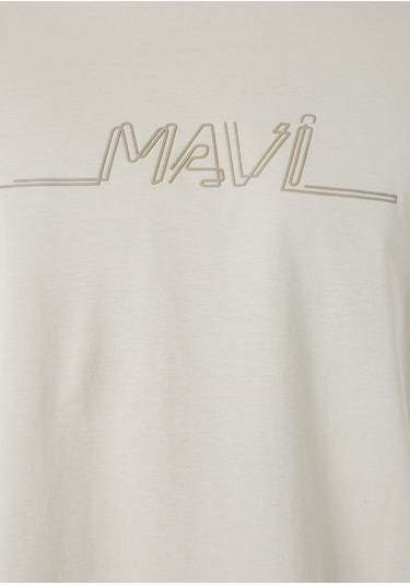 Mavi - Mavi Baskılı Bej Tişört 0613128-70144 Bej