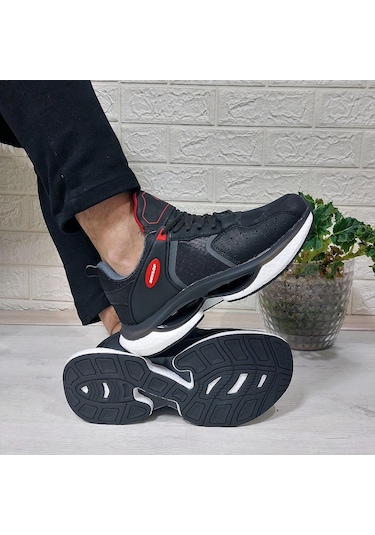 Dunlop 2401 Siyah Fuspetli Air Rahat Taban Erkek Spor Ayakkabı 001