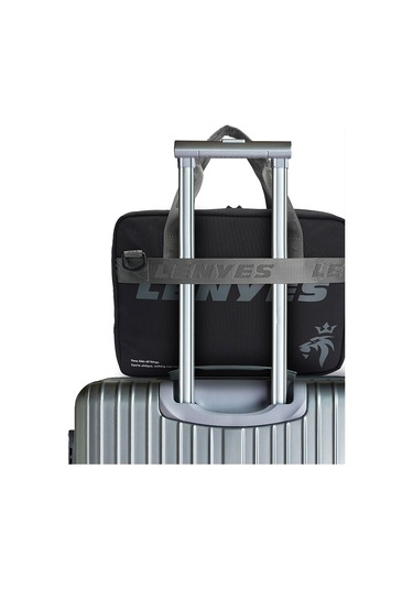 Lenyes Lb590 500d Kumaş Su Geçirmez 13-14 İnç Laptop Çantası Gri