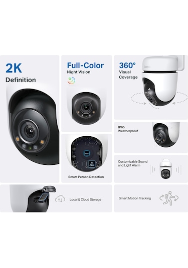 TP-Link Tapo C510W 2K Dış Mekan Wi-Fi Güvenlik Kamerası