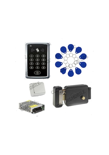 Rfıd Şifreli Kapı Kilidi Seti Kartlı Göstergeç Tirajlı Kilit