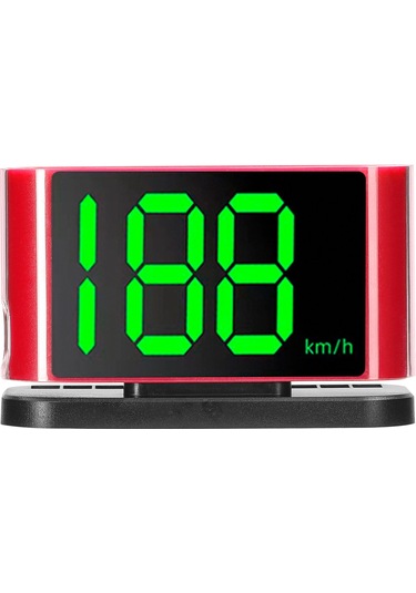 Jeehugo Araç Usb Konsole Gösterici - Hız Ölçer, Güven Uyarı Sistemi, Numara Gösterimi, Km/h, Kırmızı