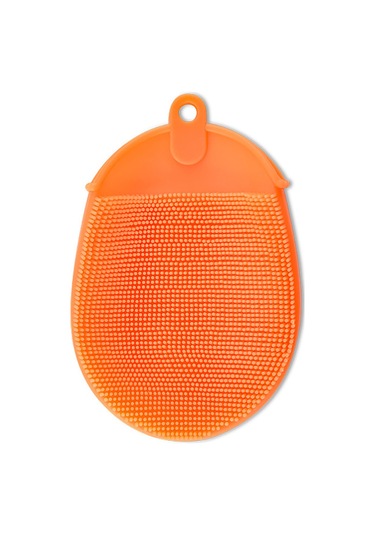 Monyee Tpe Eldiven Fırça: Mutfak Temizliği, Yemek Takımı, Meyve Sebze, Evcil Hayvan Bakımı - Turuncu