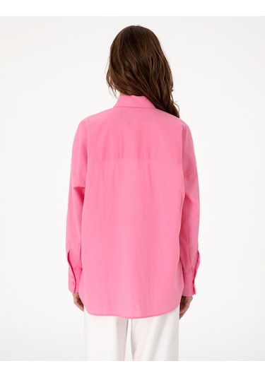 Pierre Cardin Kadın Açık Pembe Gömlek Desenli 50313128-vr078 Açık Pembe