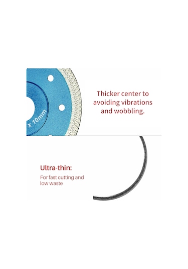 Xindoker Çelik Yapılı 105mm/115mm Çapında 3000-11000 Rpm Elmas Kesici Disk