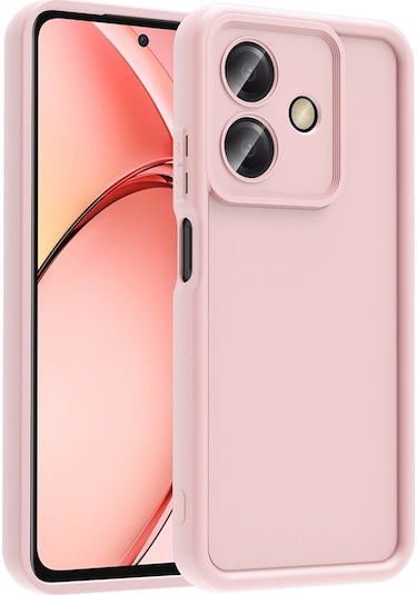 Oppo A3 Kılıf Kamera Korumalı Zore Ananas Kapak Pembe