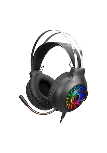 Rampage RM-K44 Zengibar 7.1 Surround Mikrofonlu RGB Kulak Üstü Oyuncu Kulaklığı