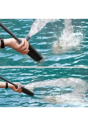 Chuangyinshop Portable Underwater Pump 1 Set Manuel Dalgıç Pompası Tekne Kano Acil Durum Tahliye Pompası