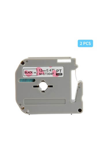 Yuntech01 Brother Pt-65 Etiket Makinesi İçin 12mm 8m Pet Etiket Bandı, Isı Transfer Teknolojisiyle, Suya Dayanıklı, 2 Adet Paket