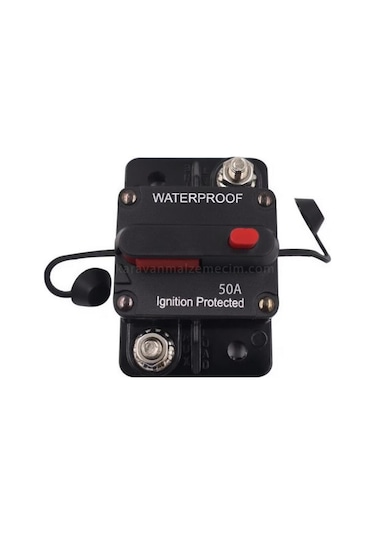 Dc Sigorta 50 Amper Waterproof Otomatik Sigorta