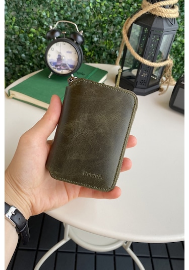 Modica Porto - Hakiki Deri Fermuarlı Cüzdan