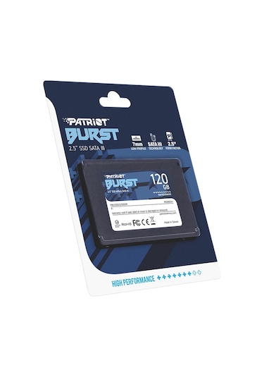 Patriot Burst PBU120GS25SSDR 2.5" 120 GB SATA 3 SSD
