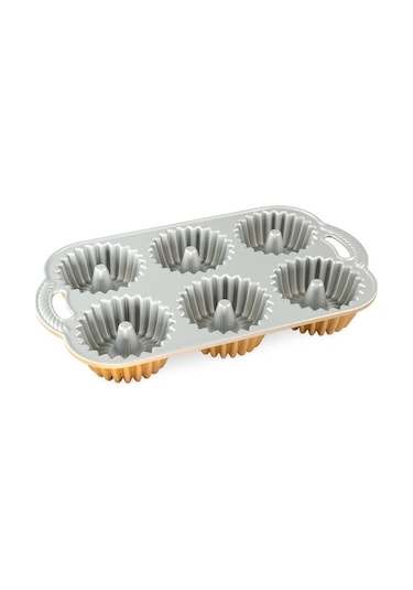 Nordicware 6 Lı Mini Brilliance Kek Kalıbı - Altın