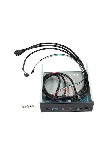 Venturemart Usb 3.0 2 Bağlantı Noktalı Optik Sürücü Ön Panel Genişletme Adaptörü Usb 3.0 Hub +hd Ses+