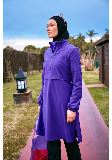 Marina M2409 Tam Kapalı Mayo-mor Mor
