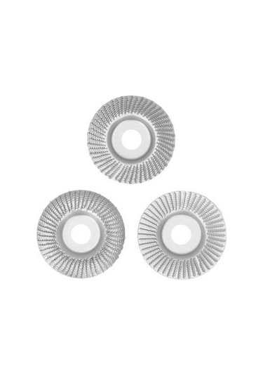Fortunelane 3 Adet 100mm Tahta Oyma Çelik Disk Seti, 22mm İç Çap, Açık/kısa/uzun Yaylı, Tahta Düzenleme Ve Polisaj İçin Uygun