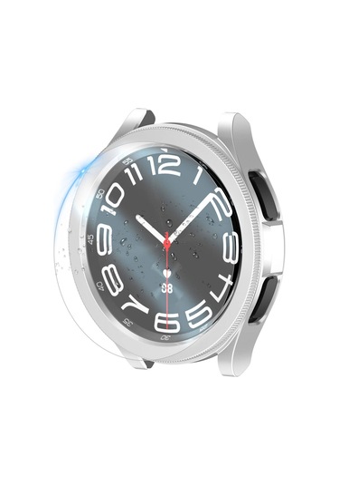 Samsung Galaxy Uyumlu Watch 6 Classic 47mm Sert Kasa Ve Ekran Koruyuculu Rakamsız Gard 29