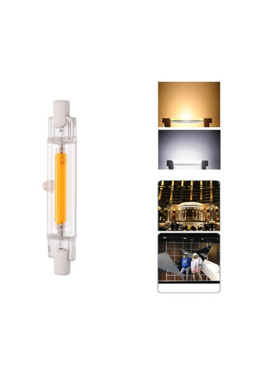 Cam Tüp R7s Cob Işık Yayan Diyot Ampul 78mm 5w Sıcak Beyaz Ac110v Halojen Lambayı Değiştirin