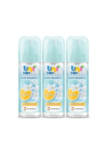 Uni Baby Kolonya Çiçeksi Kokular 150 Ml X 3 Adet