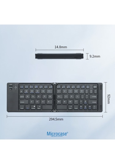 Microcase Katlanabilir Mini Bluetooth Klavye - Al5729