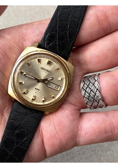Seiko DX 36 mm Deri Kordon Vintage Erkek Kol Saati 6106-7129T 2.