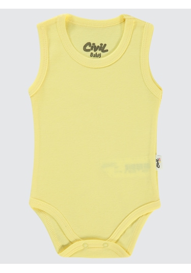 Civil Baby Bebek Çıtçıtlı Badi 0-1 Ay Sarı