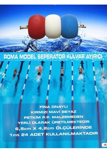 Roma Modeli SeperatörOlimpik Yüzme Havuzu Seperatör 50 M