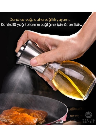 Technosmart Sprey Cam Şişe Zeytinyağı Sirke Püskürtücü Yağdanlık