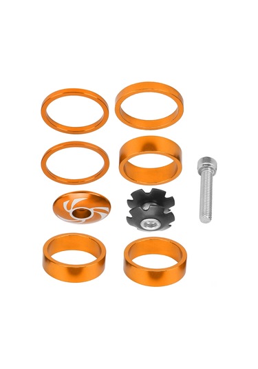 Fosenze Mountain Bike 28.6mm Alüminyum Fırça Distans Seti - Renkli, Dayanıklı, Yüksek Kalite, Kolay Kurulum Altın Altın