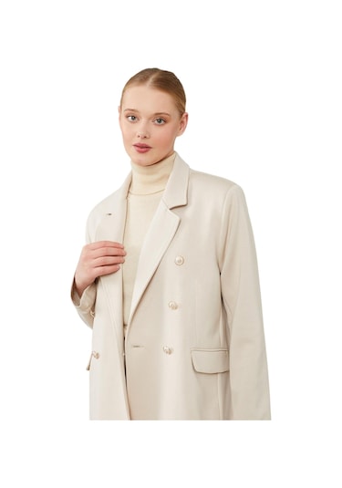 Kadın Spor Blazer Ceket Bej