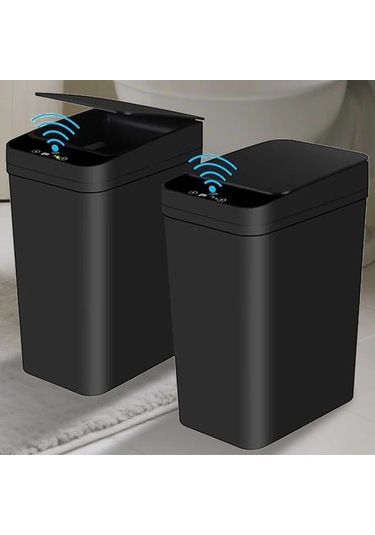 Honeybeeshop Akıllı Sensörlü Otomatik Çöp Kutusu 11l Beyaz Ev Ofis Mutfak İçin Dokunmasız