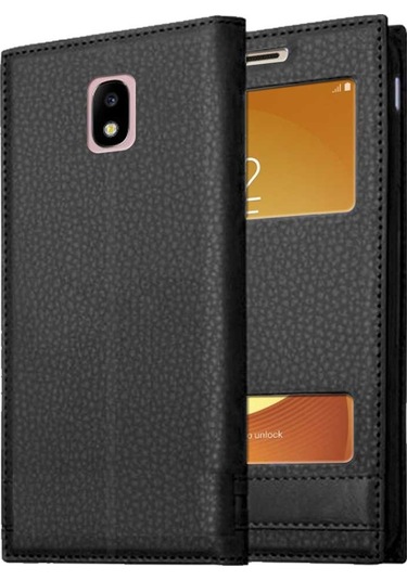 Samsung Galaxy J5 Pro Uyumlu Pencereli Kapaklı Magnum Kılıf