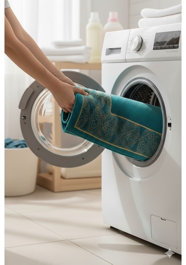 Seccade Diz Ağrıtmayan Yumuşak Halı Seccade Ve Namazlık Turkuaz Turkuaz