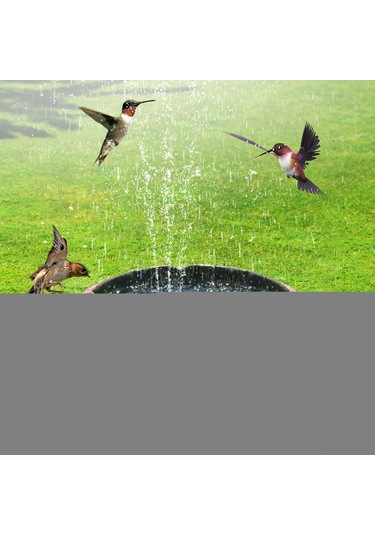 Kosona Güneş Enerjili Süngerli Fıskiye, 6v 1w Siyah+yeşil Başlıklı, 130mm Su Döngüleme Pompası, Kuş Havuzu Bahçe Manzarası İçin Xh01-130b