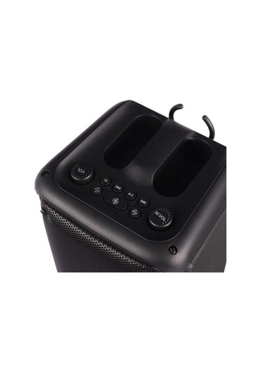 1973 Kablosuz Mikrofonlu Radyo / Usb / Hafiza Kartli Rgb Ledli Taşınabilir Bluetooth Hoparlör Parti Speaker