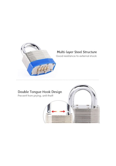 4 Basamaklı Dolap Asma Kilit Güvenlik Kapı Kilit